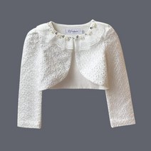 볼러 소녀 레이스 카디건 39 세 긴 소매 재킷 웨딩 드레스 파티 화이트 핑크 볼레로 의류 겉옷 코트