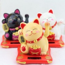 손흔드는 일본 복고양이 마네키네코 3종, 소-베이지