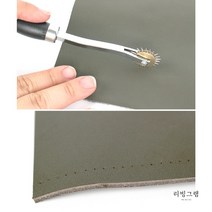 [리빙그램] 가죽공예 바느질 구멍 표시 스티치 롤러 바늘땀 마킹 룰렛 마킹기