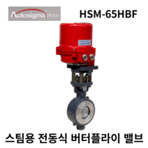 오토시그마 HSM-65HBF 스팀용 전동식 버터플라이밸브 65A, AC110V
