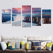 장식 벽 스티커 대 홈 패널 벽 사진 예술 자연 풍경, 1, 상세페이지 참조6