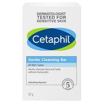 CETAPHIL 젠틀 클렌징 바 4.5온스 3팩, 4.5oz Single Bar