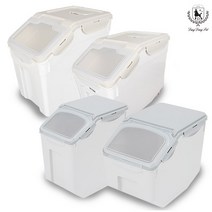 딩동펫 반려동물 이중캡 사료 보관통, 10L, 사료보관통 L