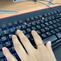 한글 자판 스티커 블랙 키보드 키스킨 꾸미기 레터링