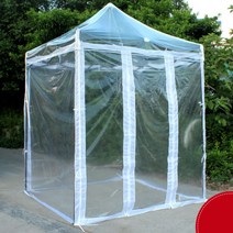 미니 투명 쉼터 접이식 농막 천막 임시 격리실 바람막이, 2x3M 전체