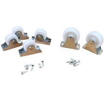 DIY바퀴 미니 작은 소형 부품 레일 앵글 바퀴, 제품선택, 대형(2P), 1개