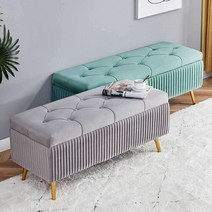 옷가게 소파 대기 의자 벤치 수납 롱 스툴 매장용, 80x40x45cm 다크 그레이