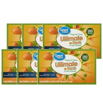 그레이트밸류 얼티메이트 프레쉬 건조기시트 160장 Great Value Ultimate Fresh Dryer Sheets Original Clean, 6팩