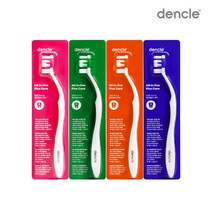 덴클 올인원플러스케어 칫솔 이중미세모 프라그케어 치간케어 잇몸케어 치약짜개 혀클리너 기능 4개입 1세트