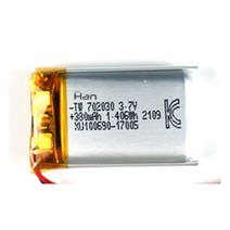 더한 리튬 폴리머 배터리 충전지 702030 380mAh, 1개, 1개