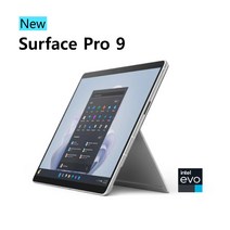 [마이크로소프트] 서피스 프로9 i7-1265U 32GB 1TB 플래티넘 Wi-Fi [QLQ-00014] Win11 Pro (배송6주 소요), 기본1년