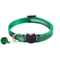아이구감사합니다 고양이 안전버클 빛반사 목걸이, A타입, 초록