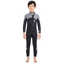 서핑수트 잠수복 웻슈트 초등 키즈 네오프렌 잠수 슈트 수트 .5mm 서핑 어린이. 을, 회색, 14 키 147-155cm