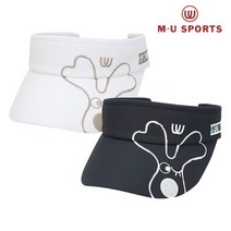엠유스포츠 여성 테이프 포인트 선바이저 MU22133H210, NAY