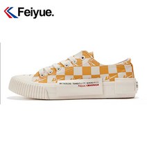 페이유에 FM100032 페로 화이트블랙 체크 FEIYUE 스니커즈 케주얼 데일리 운동화 남여공용