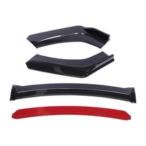 자동차 범퍼 가드자동차 앞 범퍼 립 스플리터 스포일러 디퓨저 키트 Bmw e46, 02 Carbon Fiber and Red