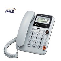 코러스 발신자번호표시 유선전화기, DT-7780 (화이트)