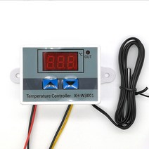 마이크로 컴퓨터 디지털 디스플레이 온도 제어 스위치 12V-220V 120W240W1500W 조절기 NTC 센서 W3001, 02 ZL-24V240W