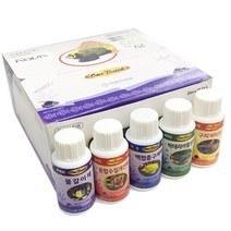 샘아쿠아 원터치 물갈이제 25ml x 5p + 박테리아 활성제 25ml x 5p + 종합수질개선제 25ml x 5p + 백점충 구제제 25ml x 5p + 구피 비타민 25ml x 5p, 2세트