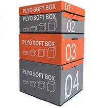 크로스핏 소프트 폴리오 박스 3단 4단 스텝 점프 매트 체육관 헬스장 홈 짐 스텝퍼, AL