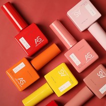 AS젤 네일 15ml 60종 + 3종 (총 63종 세트) 컬러젤 셀프네일 유행 네일재료 매니큐어 폴리쉬 더젤 빌더젤 유키젤 메니큐어 네일팁 자석젤 오호라 데싱디바 선물용 시험용