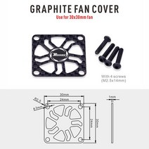 rc카부품 Surpass Hobby-RC ESC 모터 열 분산용 로켓 25mm 30mm 금속 냉각 팬 레드 & 블랙, 07 30mm Carbon Board