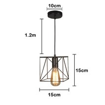 현대 간단한 단철 샹들리에 창조적인 개성 산업 복고풍 금전 등록기 바 헤드 통로 조명, 07 보라색