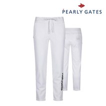 파리게이츠 골프 pearlygatesgolf여성 카브라 밴딩 트레이닝 팬츠 P521A3PF357_WH, 001, WH, 1개