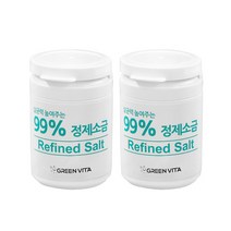 살균력 99.9% 그린비타 국산 정제소금 2개입