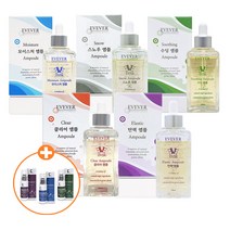 이브에버 대용량 덕용 미백 주름개선 앰플 탄력/모이스처/수딩/스노우/클리어 앰플 100ml + 템푸스21 에센스 50ml 랜덤증정, 클리어 앰플