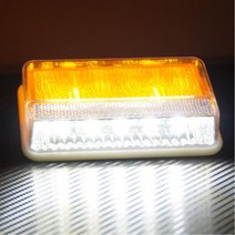 불빛확산 24v 하이빔 차폭등 지게차 LED램프 등화장치, L 레드