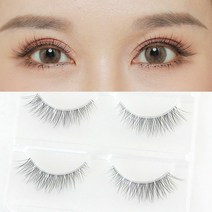 [속눈썹1+1] 무지개홈 속눈썹 22종 모음전/추가사은품증정/셀프속눈썹/A형속눈썹/3D/가닥속눈썹/속눈썹연장/아이래쉬/인형속눈썹/ 듀오 속눈썹접착제 단품, 2EA, 14호 단품(3쌍/Ea)