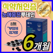 식약처 인증 초임계 루테인 아스타잔틴 초인계 루태인 누태인 류테인 후테인 아스터잔틴 아스티잔틴 어스타잔틴 아스트잔틴 건조한 침침한 눈 시력 피로 관리 에좋은 식약청 인정 영양제, 180캡슐(6개월)
