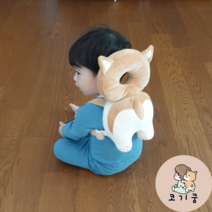 [꼬부기머리쿵쿠션] 코기쿵 아기 머리보호대 유아 머리쿵 쿠션 헬멧 200일선물