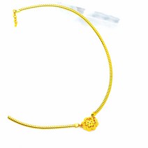순금 목걸이 18.75g 플라워 체인+18K 장식 24K