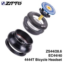 4444t MTB 자전거 도로 자전거 헤드셋 44mm ZS44 CNC 1 18 1 튜브, 4444T 레드