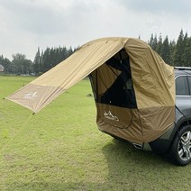 차박 텐트 카크닉 도킹 트렁크 캠핑 차박 차량 쉘터 캠핑카 피크닉 SUV, 검은 색