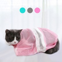 키밍 고양이 목욕망 샤워망 그물망 활용 주머니 애견 jjumii*9738972EA, 꽃길 그레이, 꽃길 본상품선택