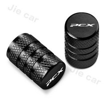 pcx 부품 호환 혼다 모터 크로스 오토바이 액세서리 휠 타이어 밸브 캡 밀폐, 검은색