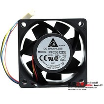 델타 일렉트로닉 PFC0612DE 5 k40 DC 12V 1.68A 60X60x38mm 서버 냉각 팬, 01 고정 컬러_01 Black