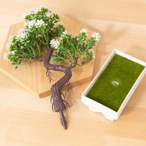 텃밭 용품인공 화분 작은 나무 장식 침실 홈 테이블 가든 웨딩 파티 꽃, 02 White