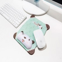 bob 애니멀 캐릭터 손목 보호쿠션 마우스패드, 애니멀마우스패드/화이트_젖소