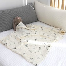 동광 스토리 Cotton 100% 3중 요루거즈 패턴 프린팅 블랭킷/낮잠이불, 후르츠 레드