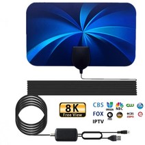 TV안테나 tv 안테나 TV안테나선 hengshanlao 2022 실내 3000 마일 디지털 공중 dvb-t2 atsc isdbt 위성 접시 수신기 dropshiping, 검은색