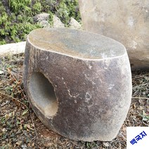 야외 돌테이블 천연돌탁자 정원 돌의자, 시냇물 돌의자