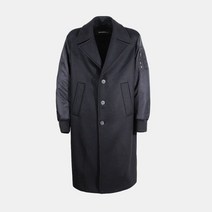 [닐바렛] [명품]남성 22FW 하이브리드 싱글 브레스티드 오페라 코트 PBCA007CT