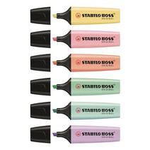 스타빌로 보스 파스텔 형광펜 10자루, 1 파스텔옐로우, 1 본상품선택