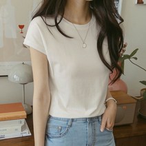[마이더스비] 슬린 모달 캡소매 티셔츠