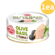 신제품 올리브 바질 참치 100g 1개 다이어트식단 olive basil tuna 황다랑어 올리브유 와인안주 올바참 치아바타빵 건강음식 저칼로리 키토제닉