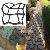 콘크리트금형틀콘크리트금형틀 포장 금형 홈 정원 바닥 도로 콘크리트 디딤돌 경로 파티오 메이커 검정색 플라스틱 만들기, 씨엔